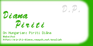 diana piriti business card