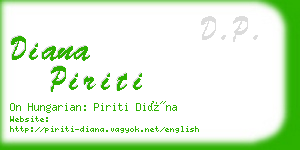 diana piriti business card